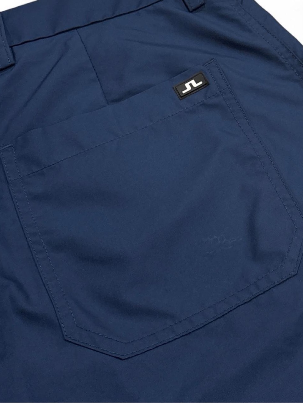 J.Lindeberg Micro Twill navy blue nylon regular fit golf pants
